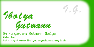 ibolya gutmann business card